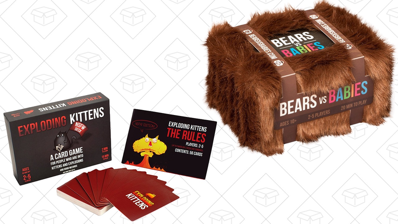 Bears vs. Babies | $21 | Amazon Exploding Kittens NSFW Edition | $16 | Amazon
